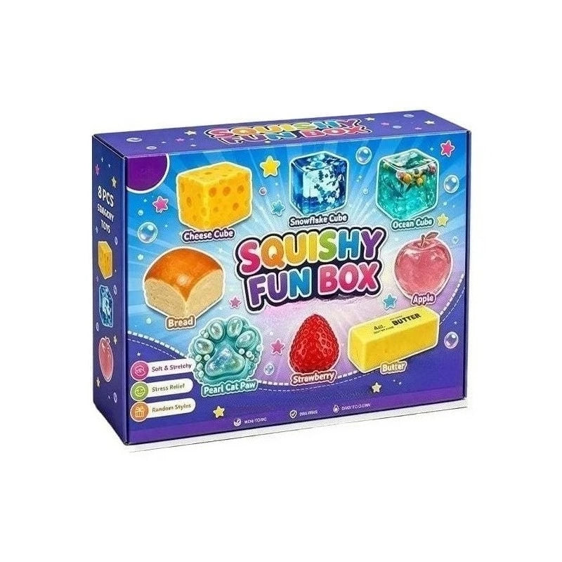 Squishy Fun Box 8 Pieces
