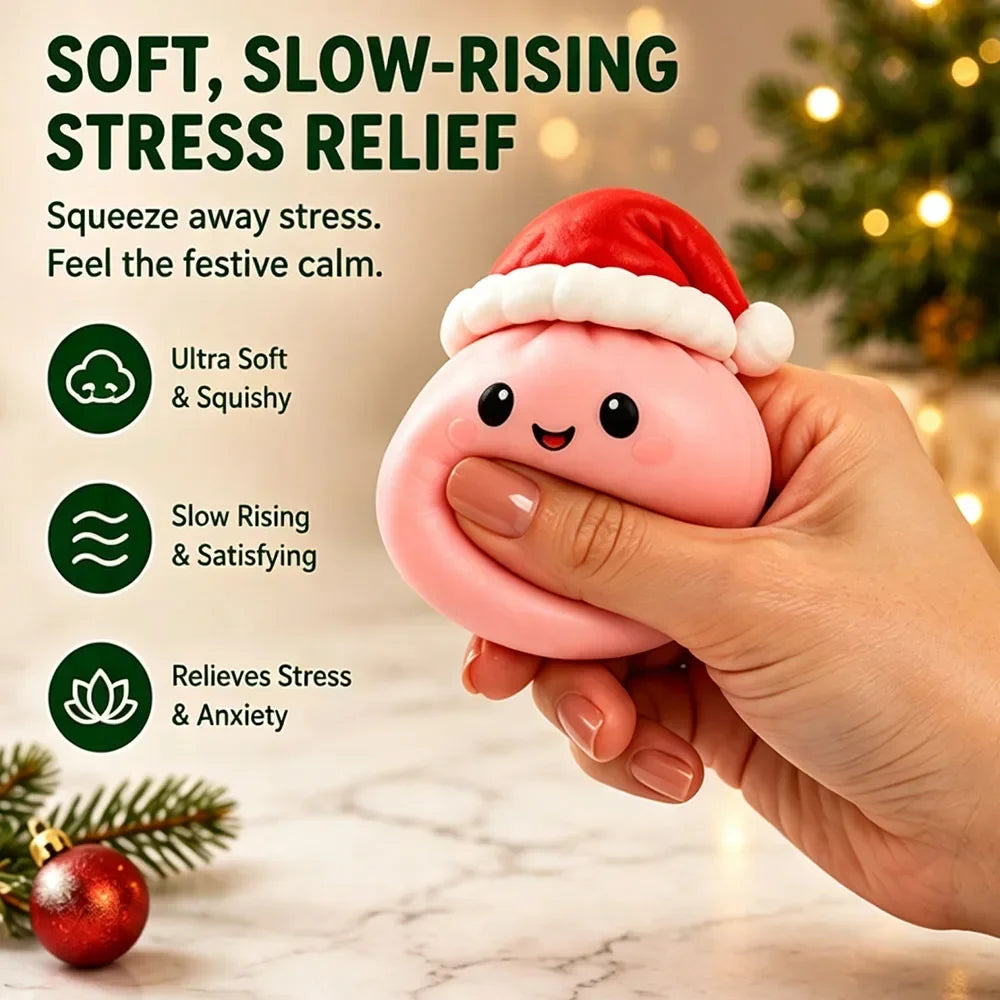 Squishy 2026 Christmas Advent Calendar, 24 Days Countdown Surprise Box, Dumpling Slow Rebound Squishies Squeeze Sensory Gift
